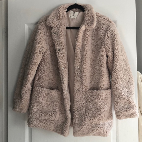Teddy bear creamy beige coat - Picture 1 of 6